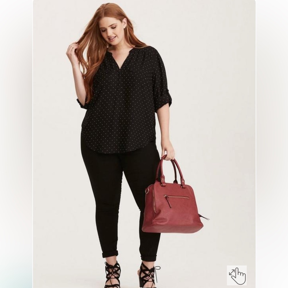 Harper Georgette Pullover 3/4 Sleeve Blouse - Picture 1 of 10
